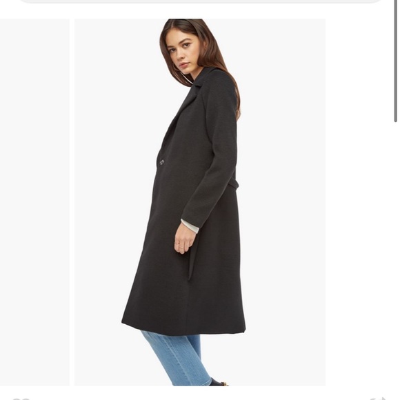 Belted faux wool coat- JustFab - Picture 4 of 4